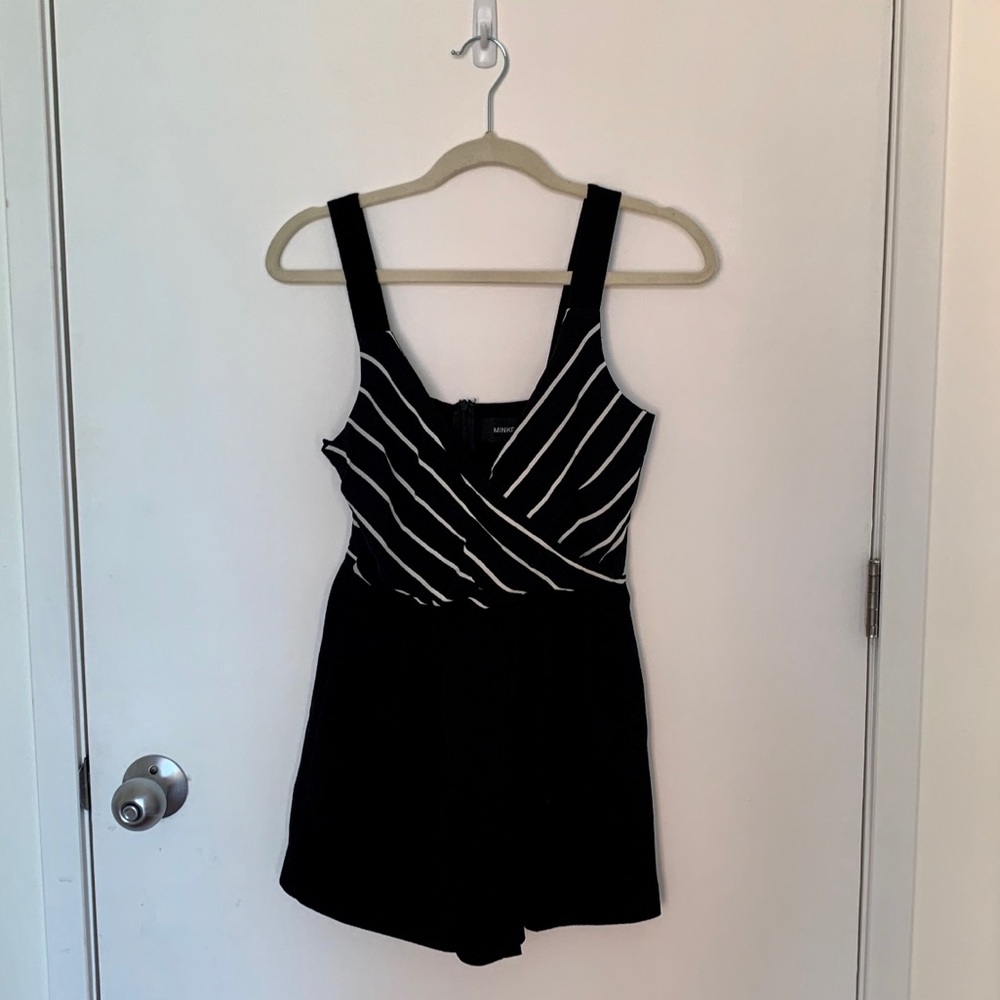 MINK PINK Black Romper